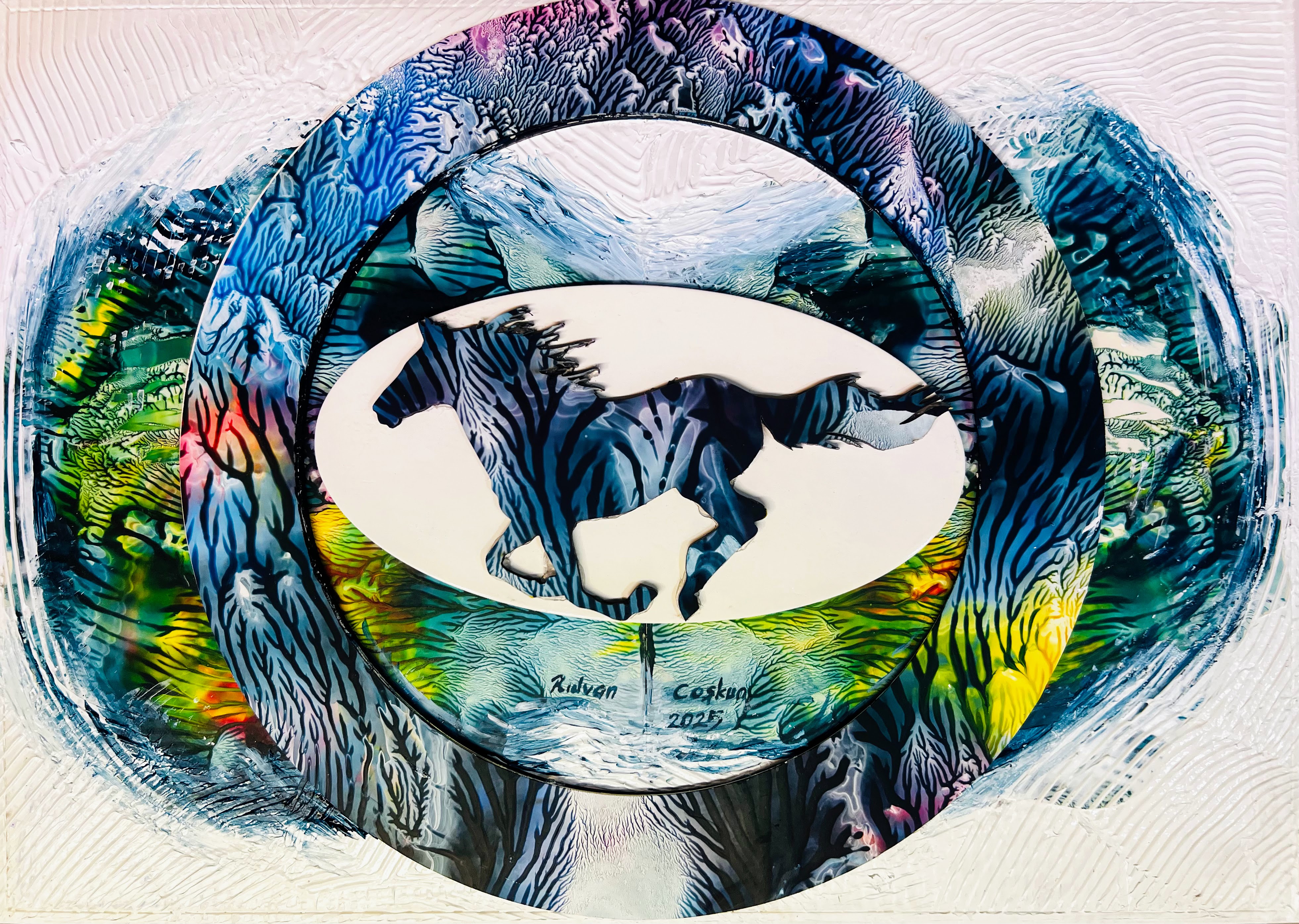 Duralit Üzerine Akrilik 100x100 cm Karatay 2025